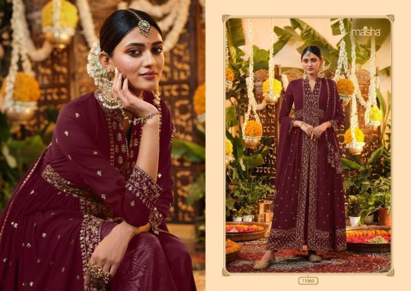 Maisha Zeynep Heavy Georgette Designer Embroidery Suit Collection